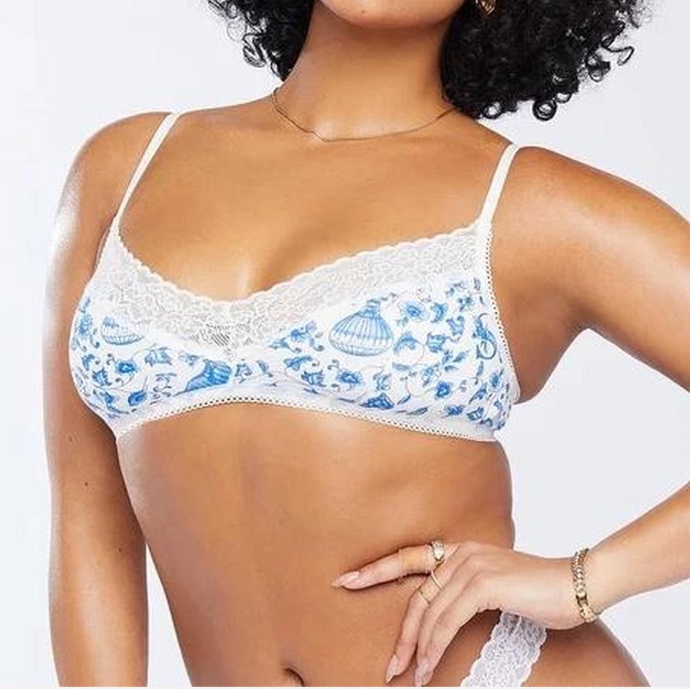 Savage x Fenty Cotton Bralette Lace Trim